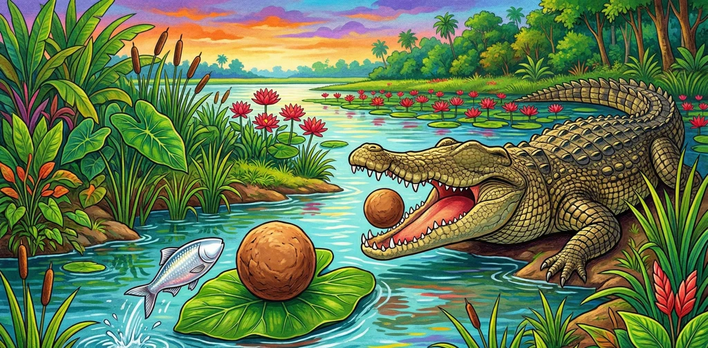 বোকা কুমির আর চালাক পুঁটি