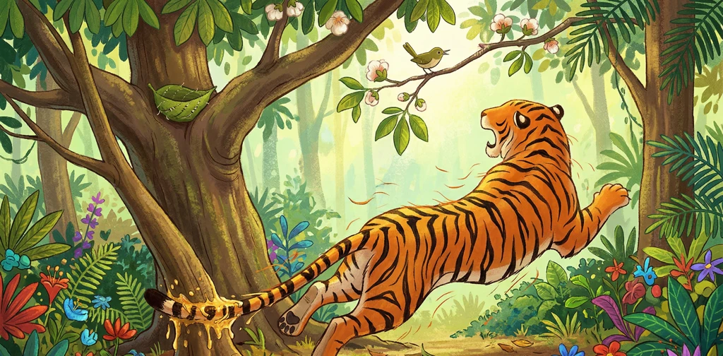 ছোট্ট টুনটুনি আর বাঘ