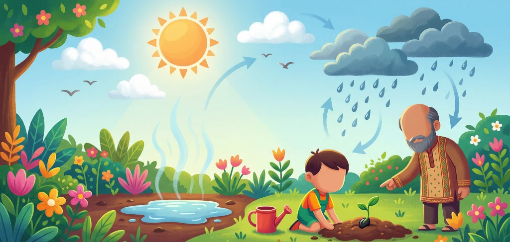 মেঘ, বৃষ্টি আর ছোট্ট চারাগাছ