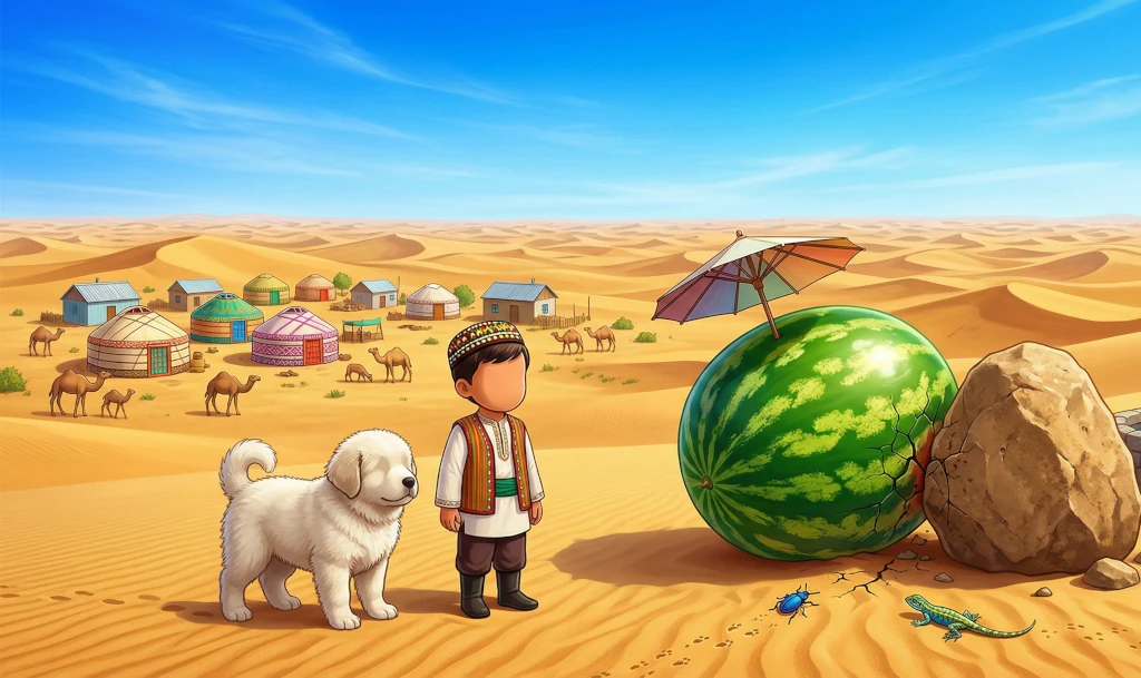 কারাকুম মরুভূমি অদ্ভুত ছেলেটি 