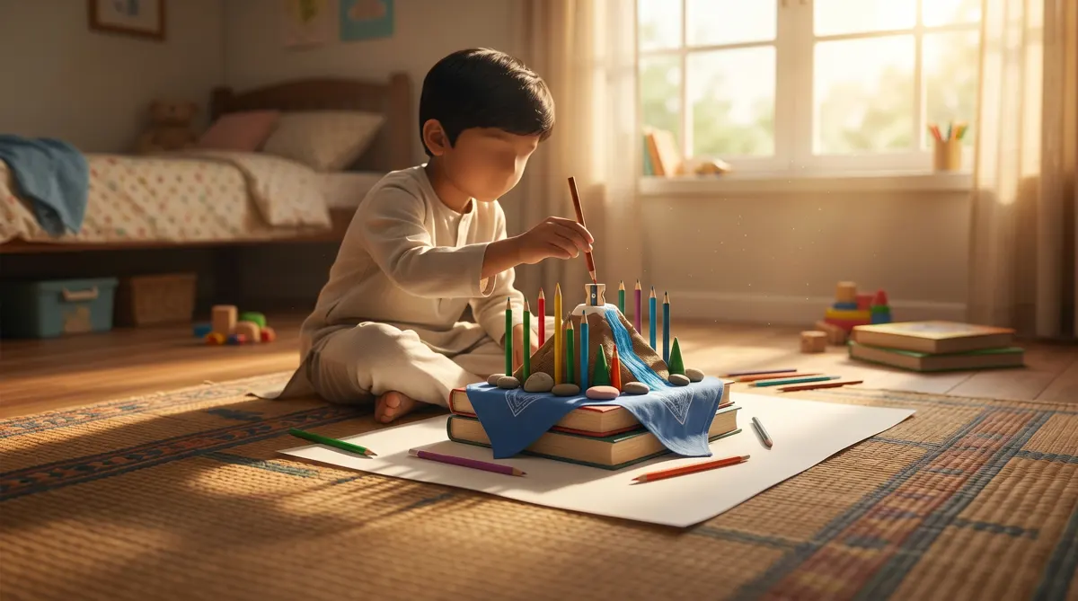 মুসআব আর তার রঙের জাদুর পাহাড়