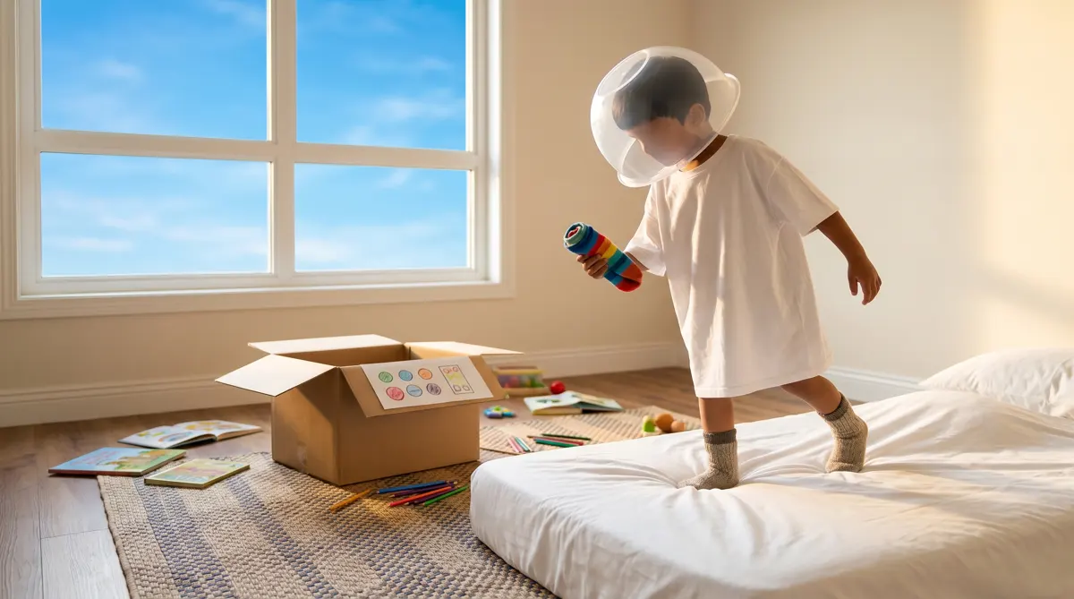 মুসআব আর তার কার্ডবোর্ডের রকেট