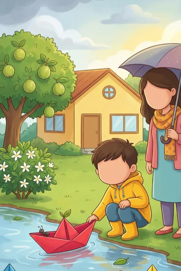 তুলতুল আর বৃষ্টির দিনের লাল নৌকা